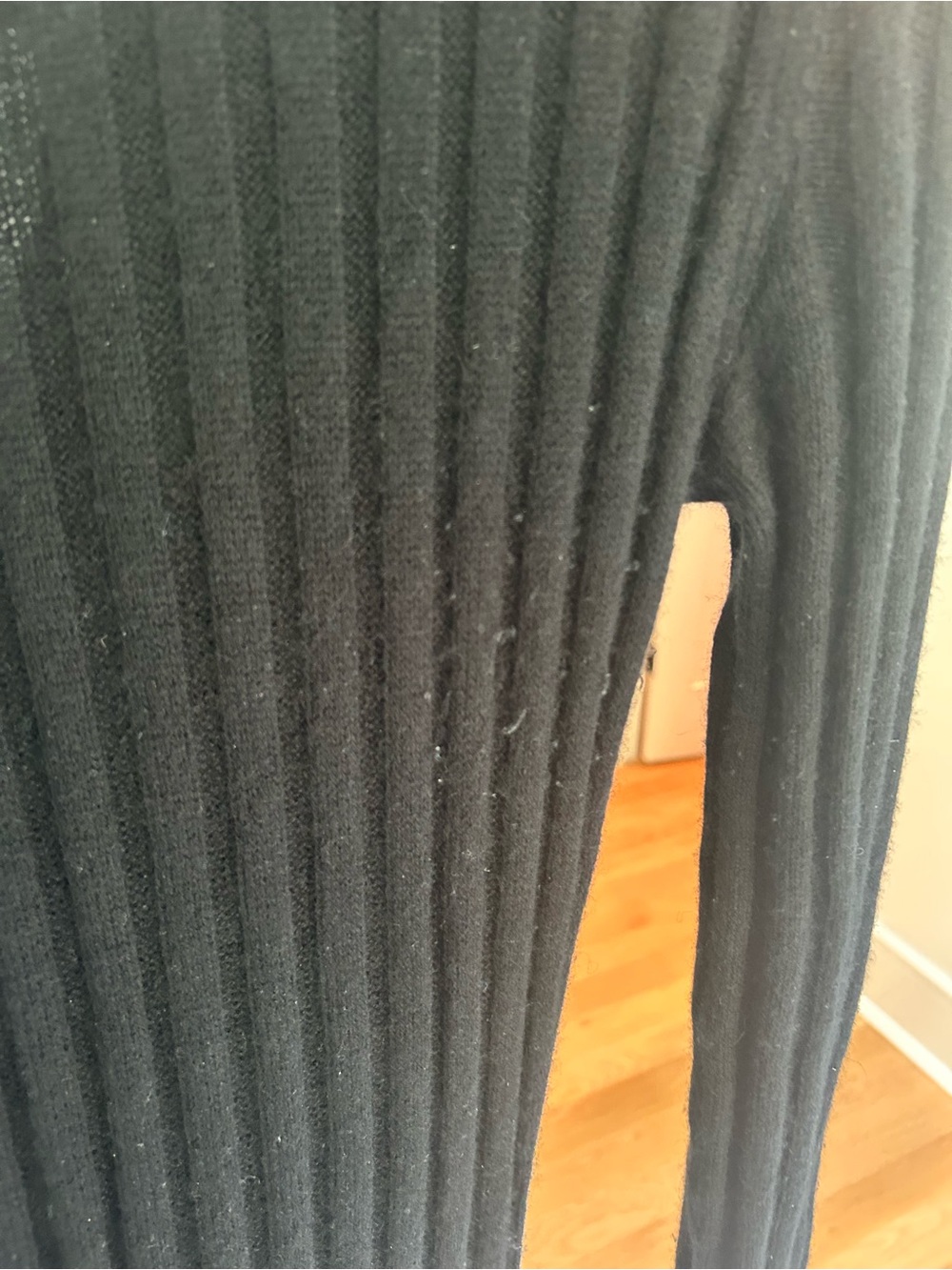 Quince Mongolian Cashmere Wide-Rib Midi Dress - Picture 6 of 7